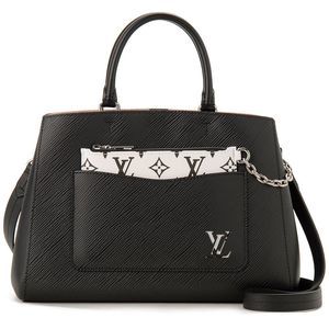 Louis Vuitton Marel MM Epi Leather Shoulder Bag black